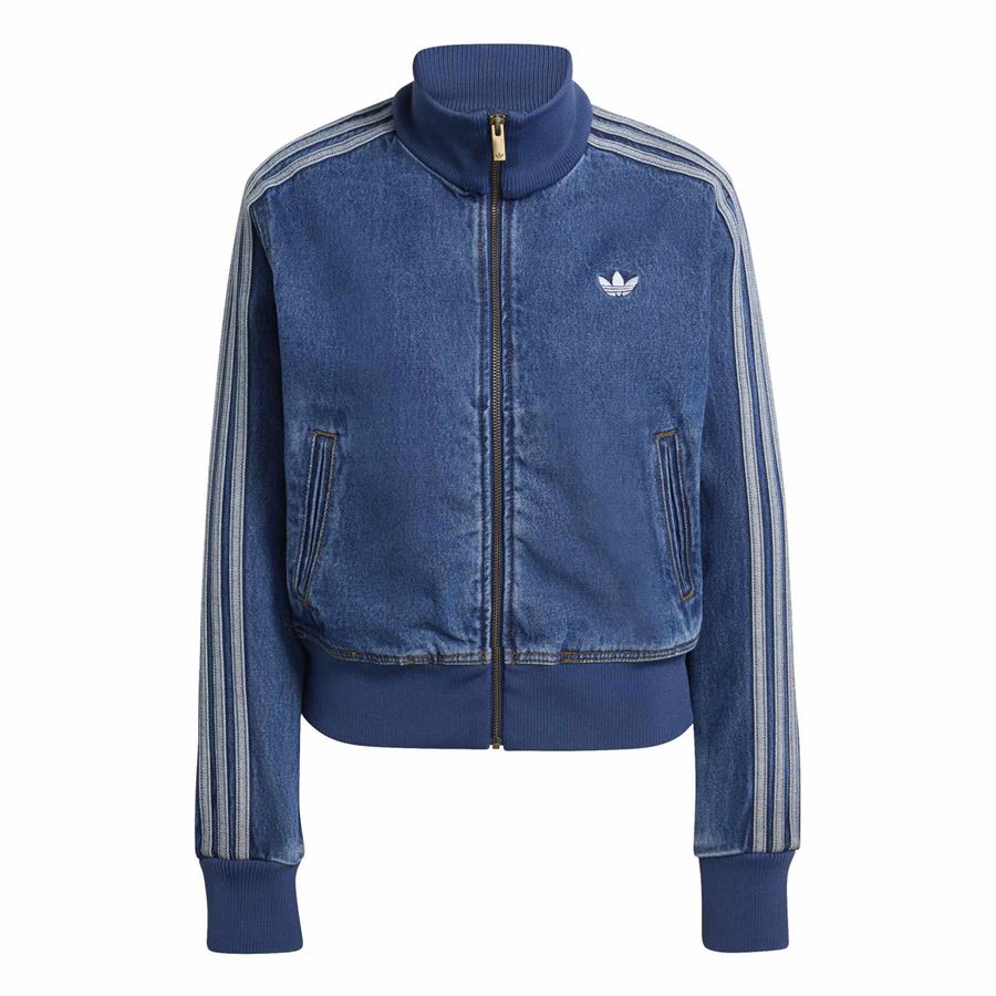 Firebird track top denim felpa full zip in jeans da donna Adidas | KD2913X